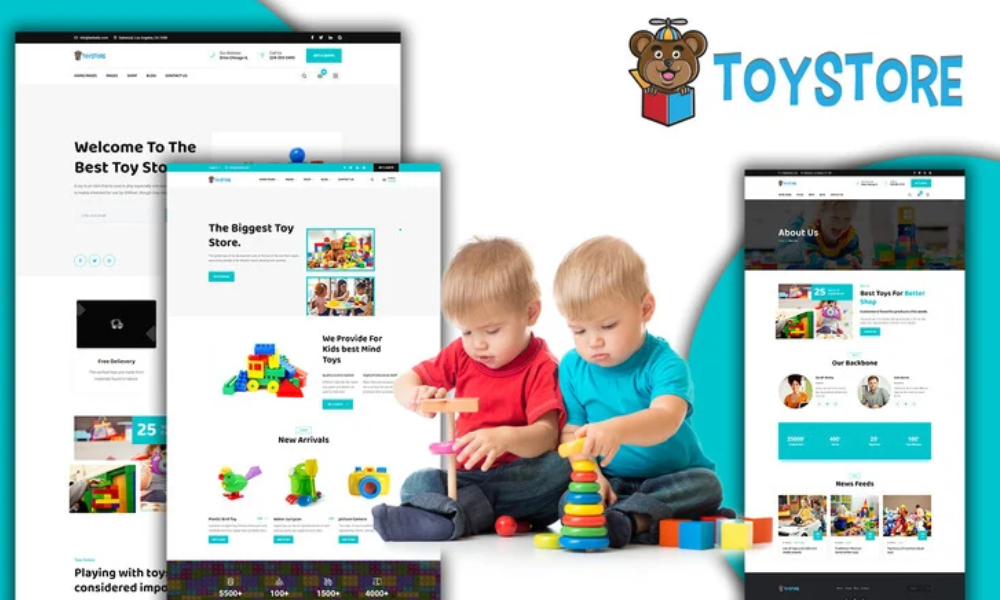 Toystore Kids Toys Store HTML5 Website Template