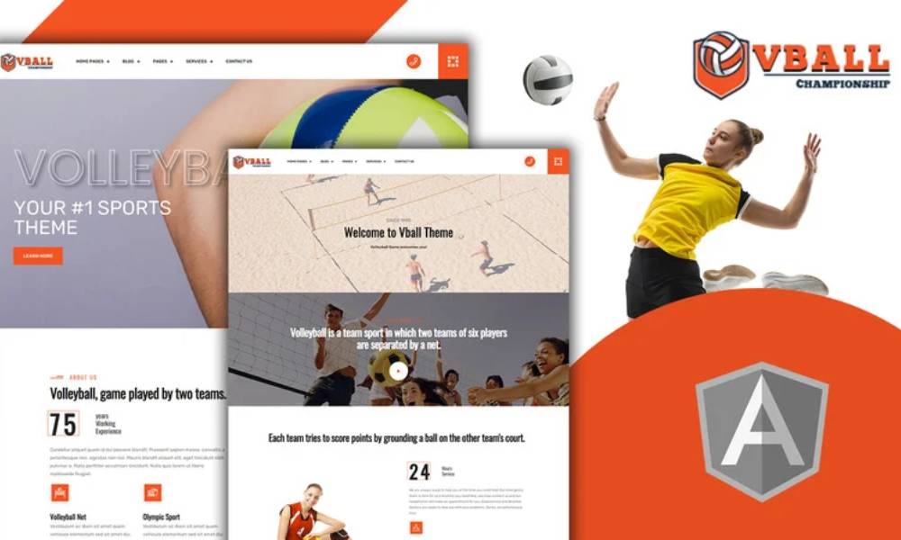 Vball - Easy Volleyball Sport Angular Template
