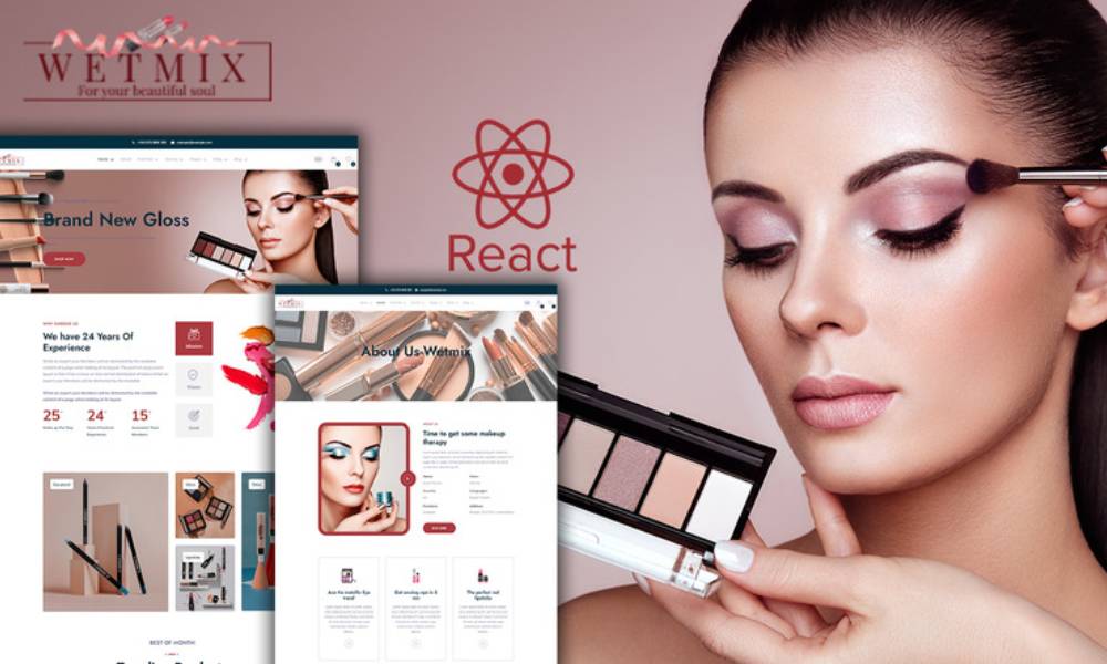Wetmix - Beauty and Cosmectic Shop React Template
