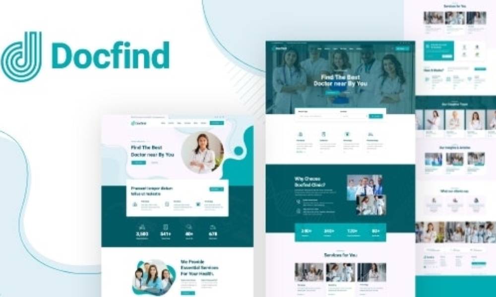 Docfind – Doctors directory and Book Online XD Template