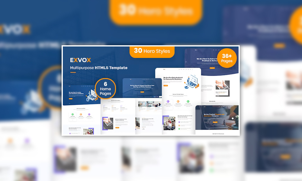 Exvox - Multipurpose HTML5 Template