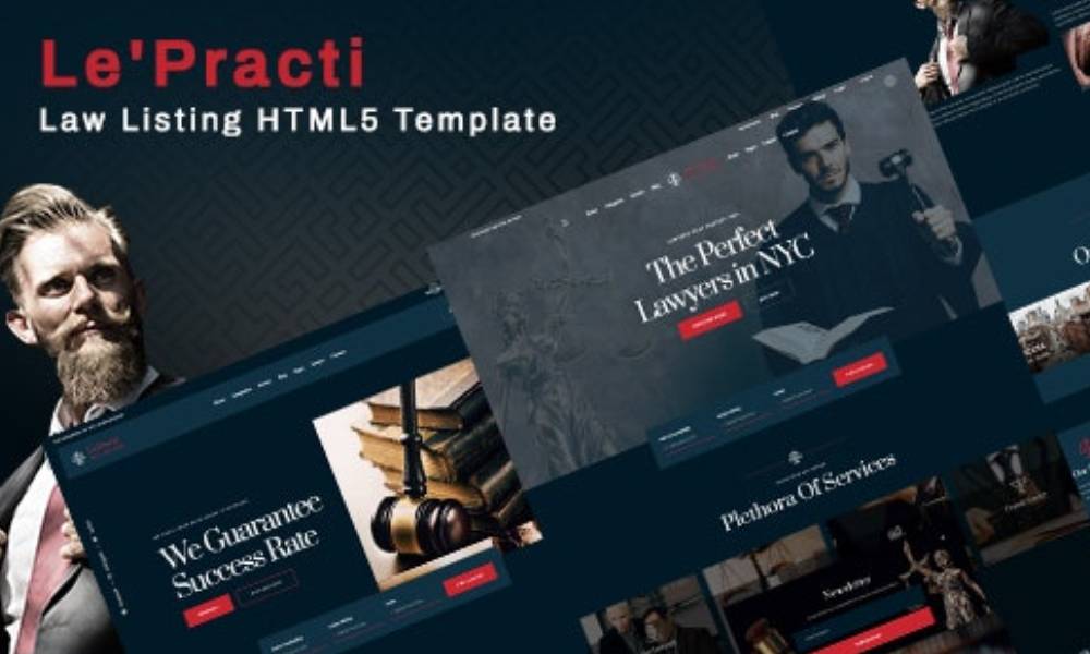 Le'practi Lawyer Listing Bureau HTML5 Template