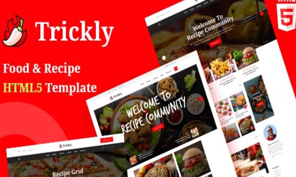 Trickly | Food Recipe HTML5 Template