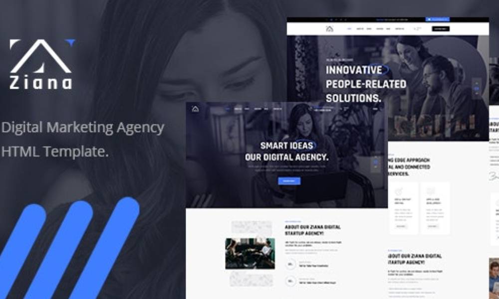 Ziana - Digital Agency Modern HTML Template