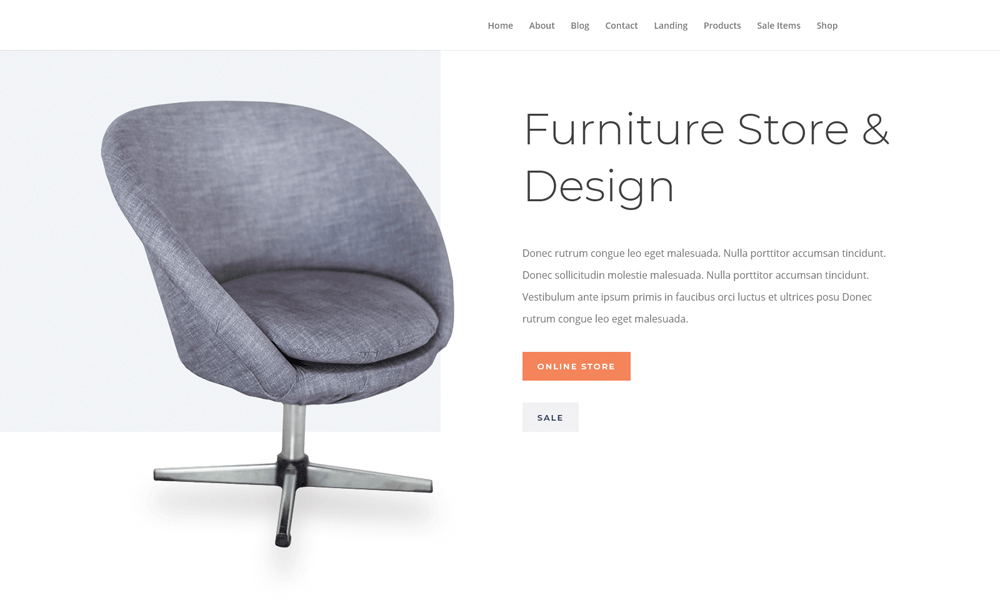 Best Furniture Store  WordPress Theme
