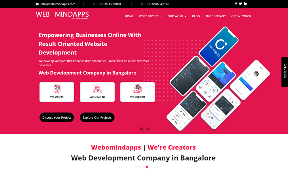 Webomindapps: Web Development Company Bangalore