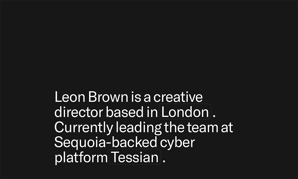 Leon Brown - Creative Director & Designer
