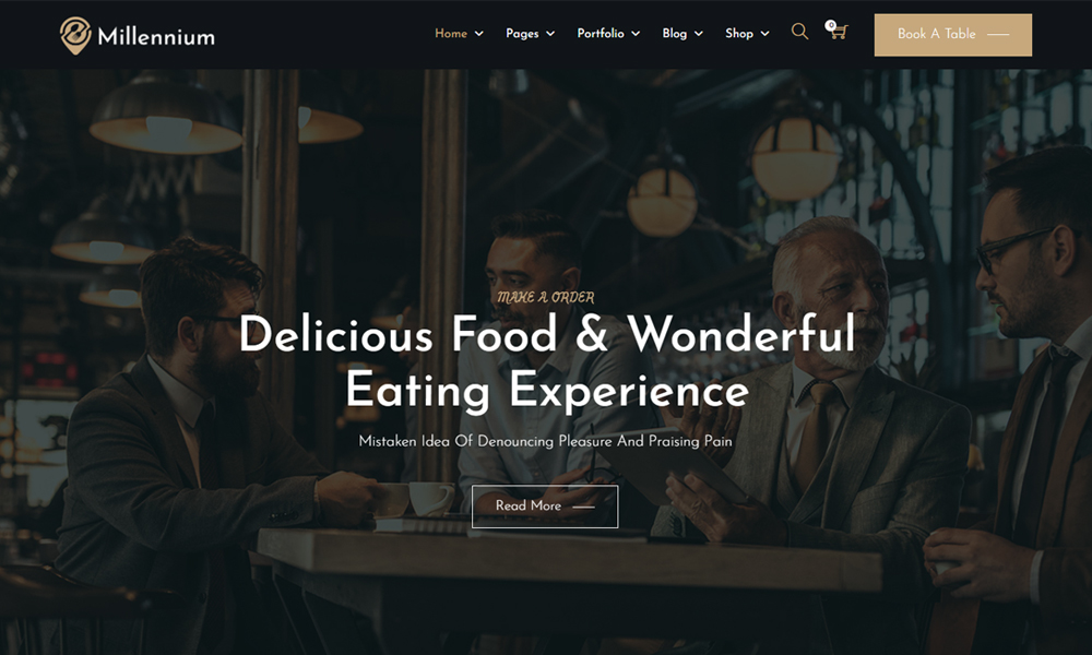 Millennium - Restaurant WordPress Theme