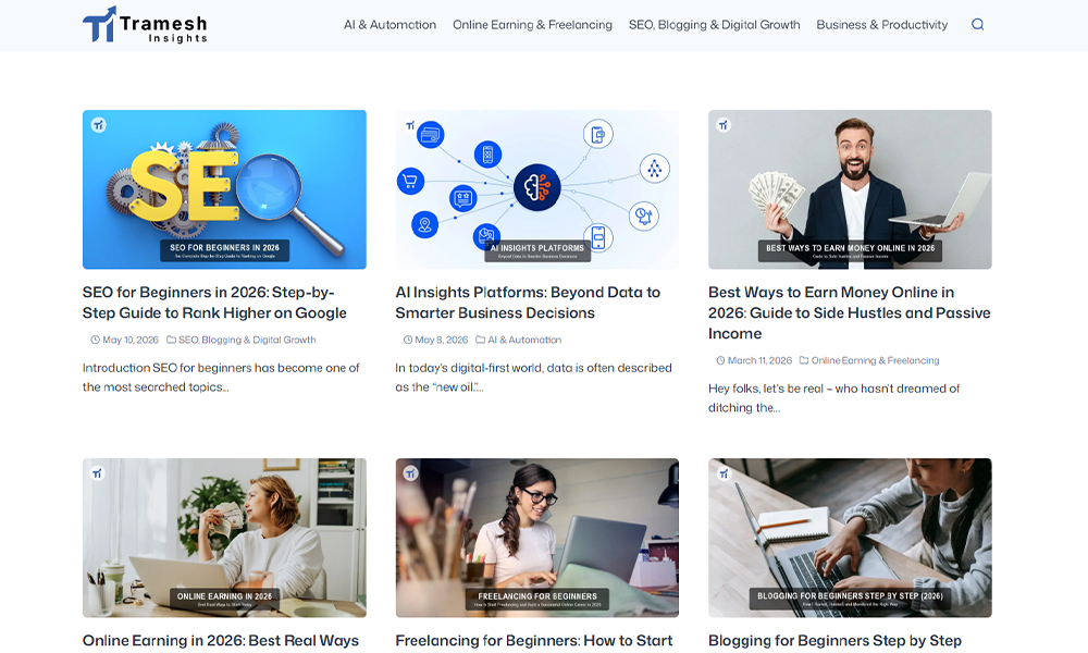 Tramesh Insights – Online Earning and Blogging Guide