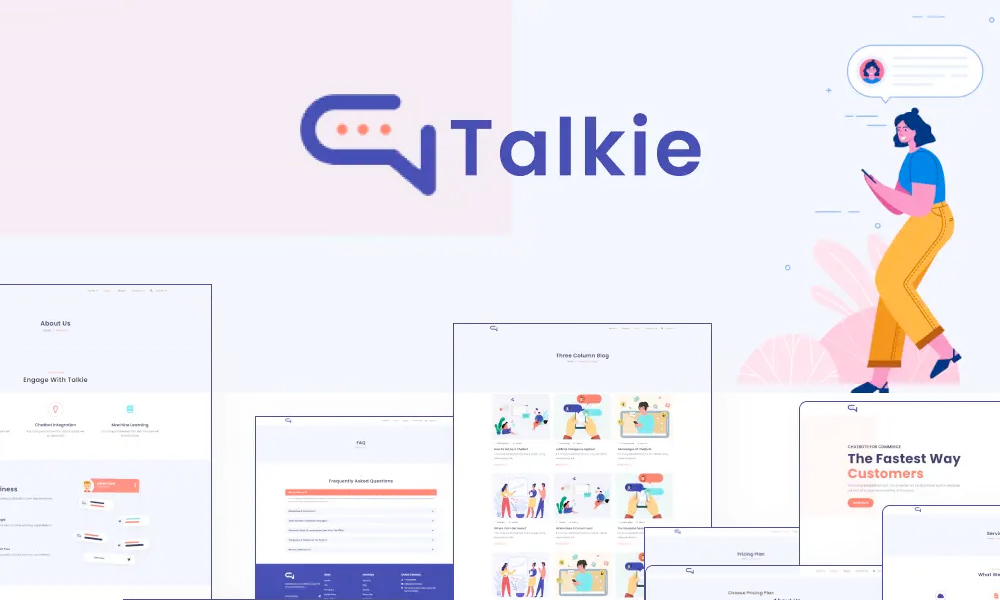 Talkie Lite | Best Free WordPress Theme for Chatbot and Tech Startup