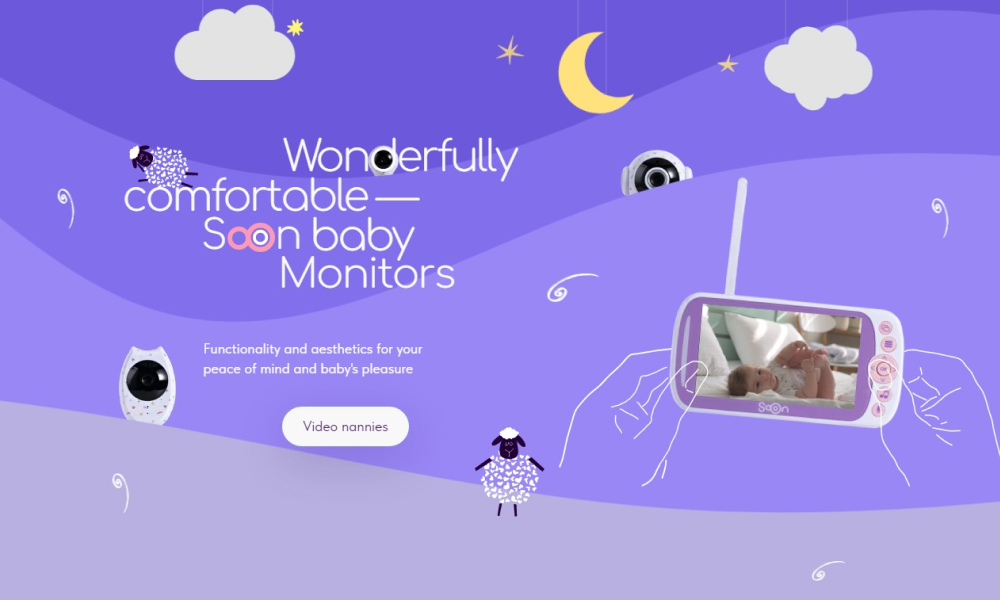 Wonderfully comfortable baby monitors by Soon Electronics