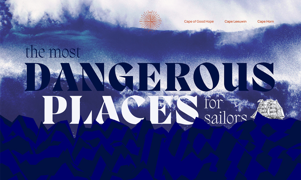 Dangerous places for sailors