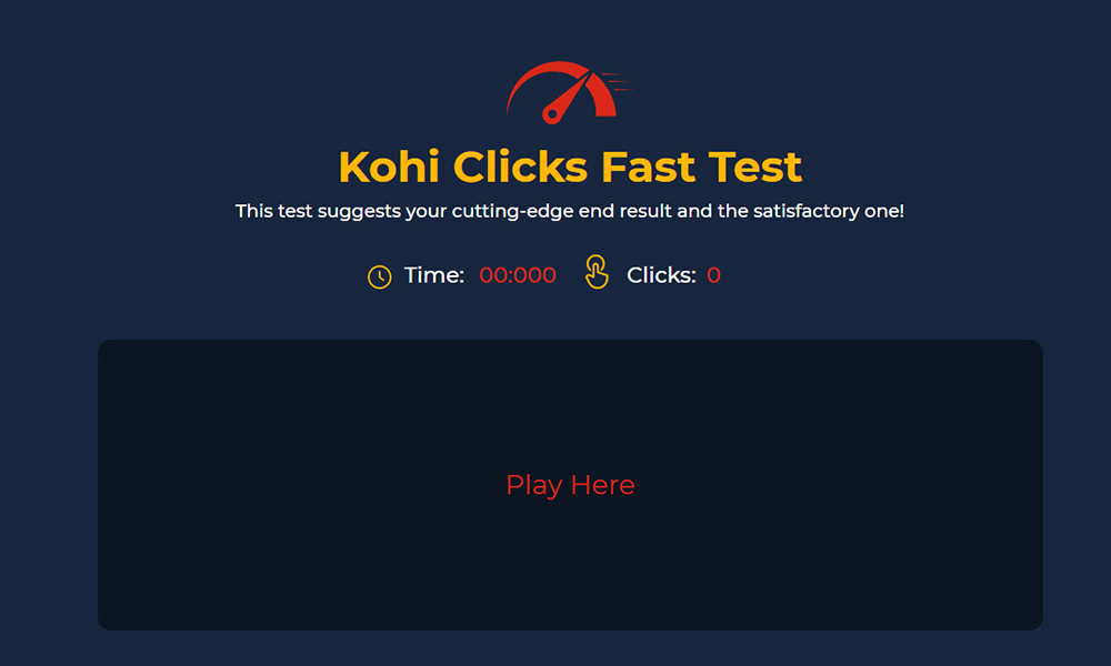kohi click test game