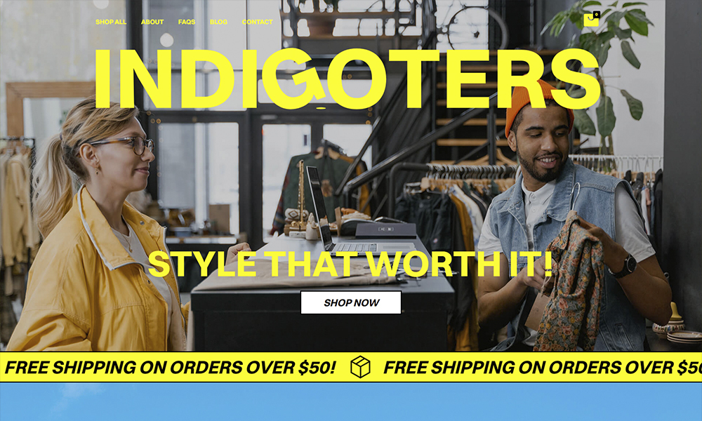 Indigoters - Retail Website Template