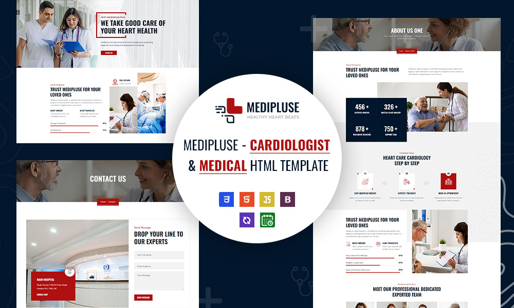 Medipluse - Cardiologist and Medical HTML Template