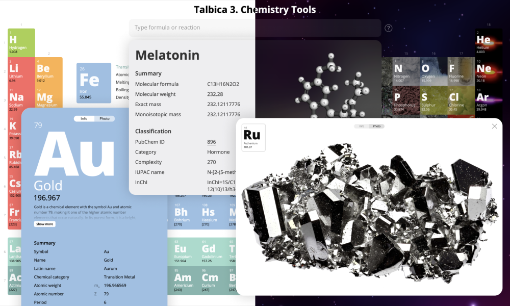 Talbica 3. Chemistry Tools