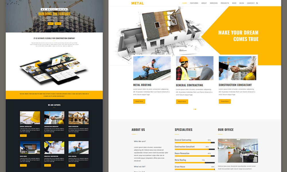 Metal - Building & Construction Business WordPress Theme