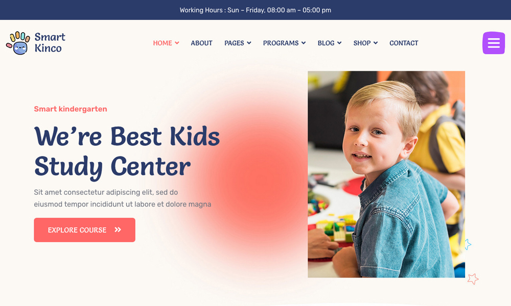 Kinco - Day Care & Kindergarten Joomla 4 Template