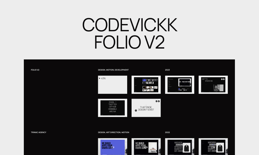 Codevickk - Folio v2