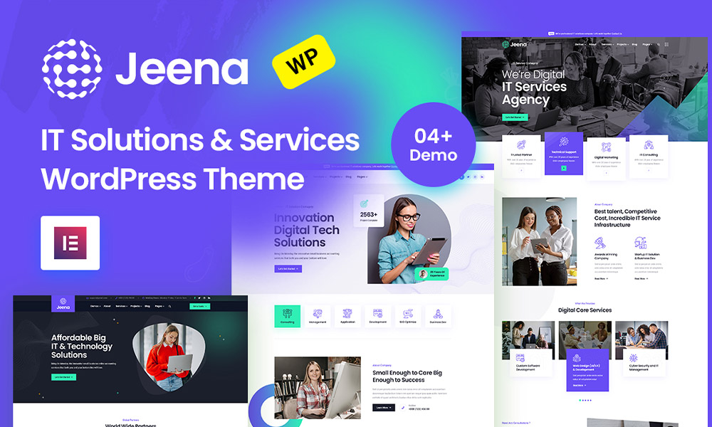 Jeena - IT Solutions & Technology  WordPress Theme