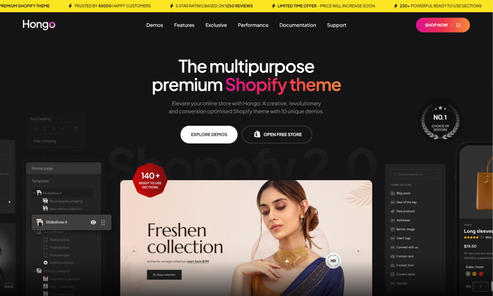 Hongo Multipurpose Shopify Theme