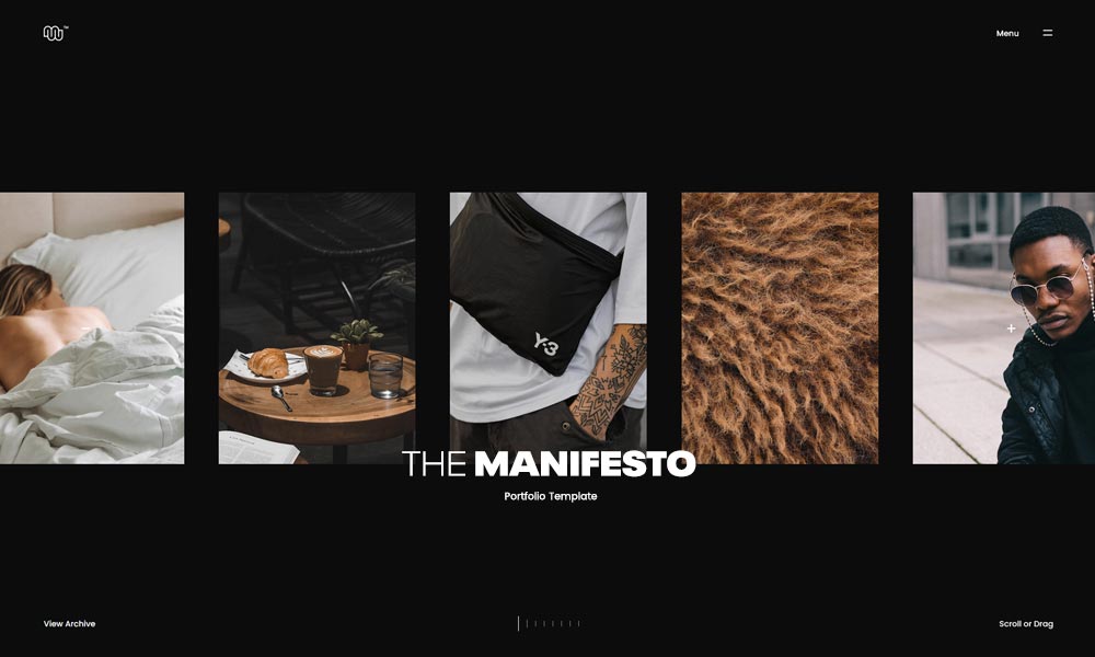 Manifesto - Portfolio Website