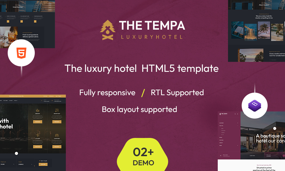 Tempa - The Luxury Hotel HTML5 Template