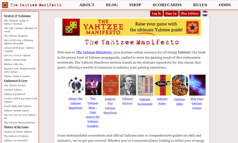 The Yahtzee Manifesto