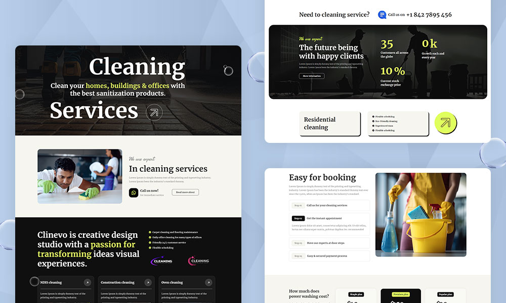 Clinevo Cleaning and Handyman Services WordPress Theme