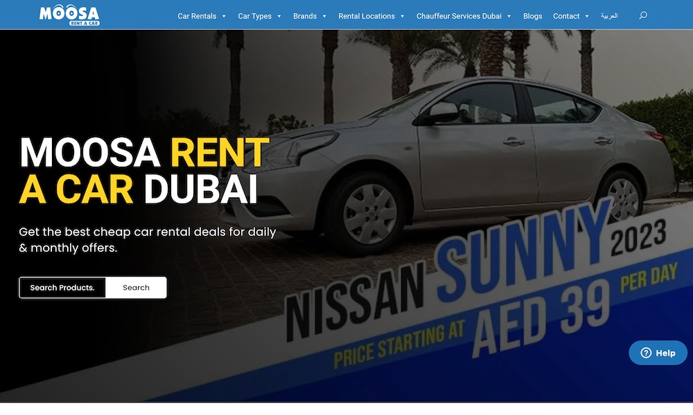 Moosa Rent a Car Dubai
