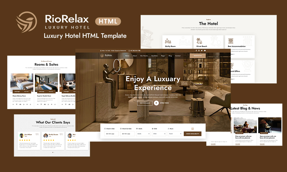 Riorelax – Luxury Hotel HTML Theme