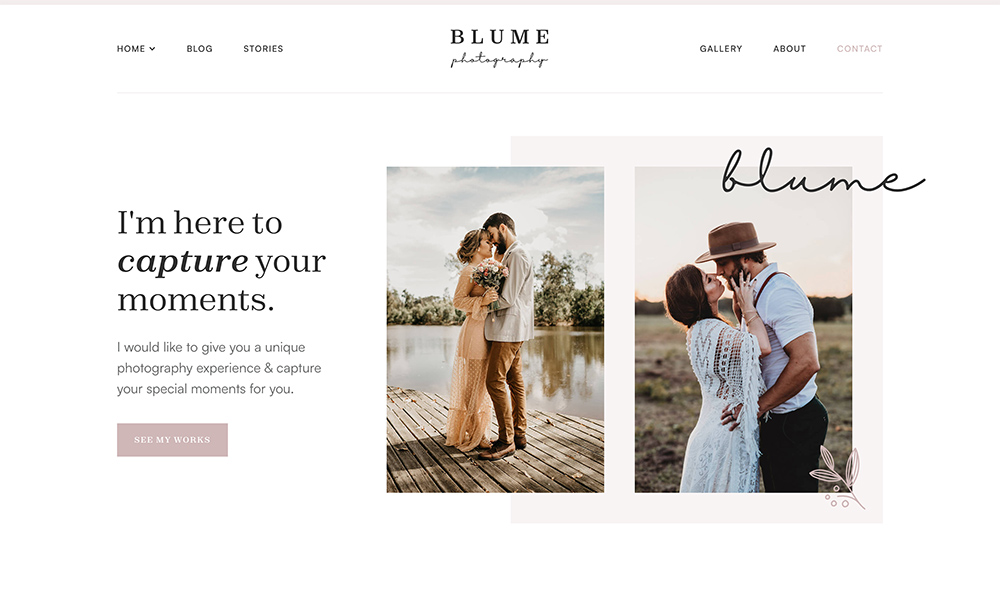 Blume - Photography Website Template