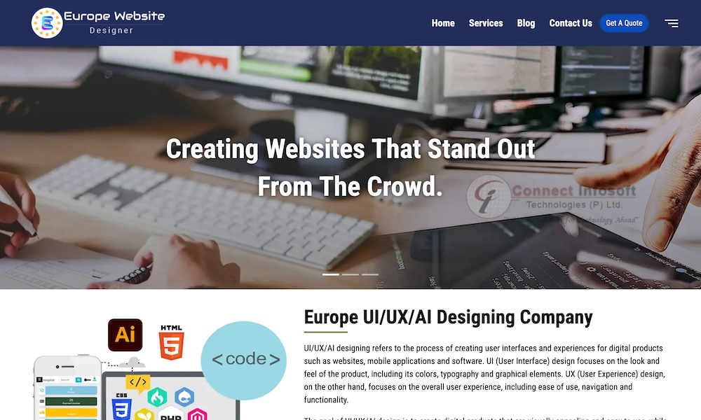 Europe Website Designer