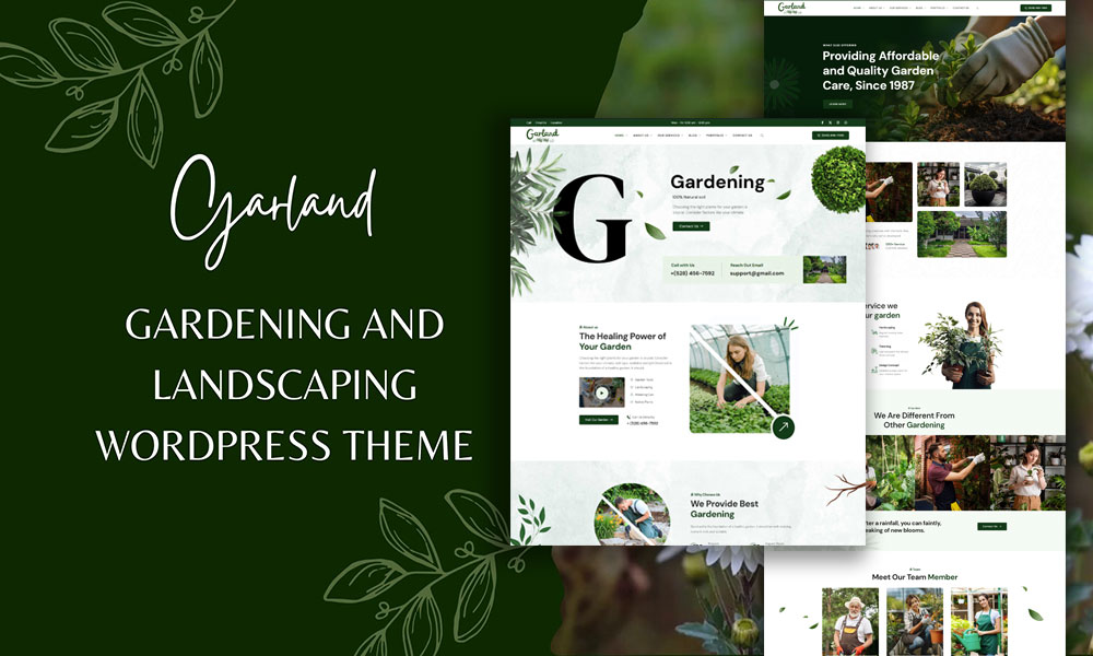 Garland - Gardening and Landscaping WordPress Theme