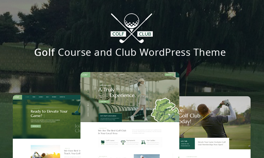 Colf - the ultimate Golf Course and Club WordPress Theme!