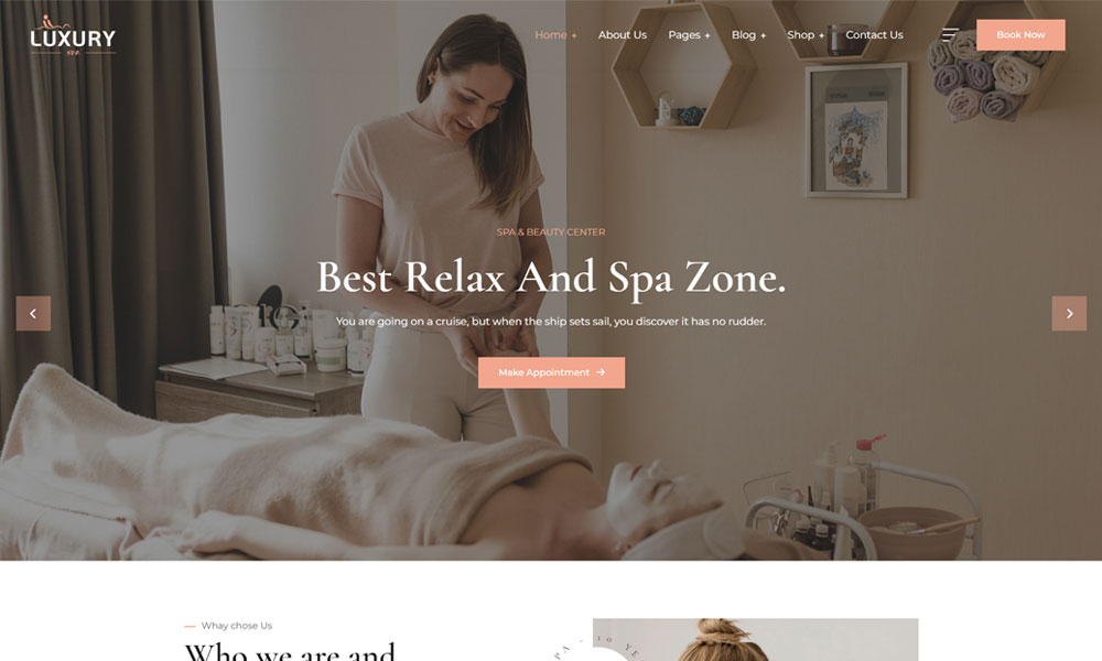 LuxurySpa - Spa & Beauty HTML Template