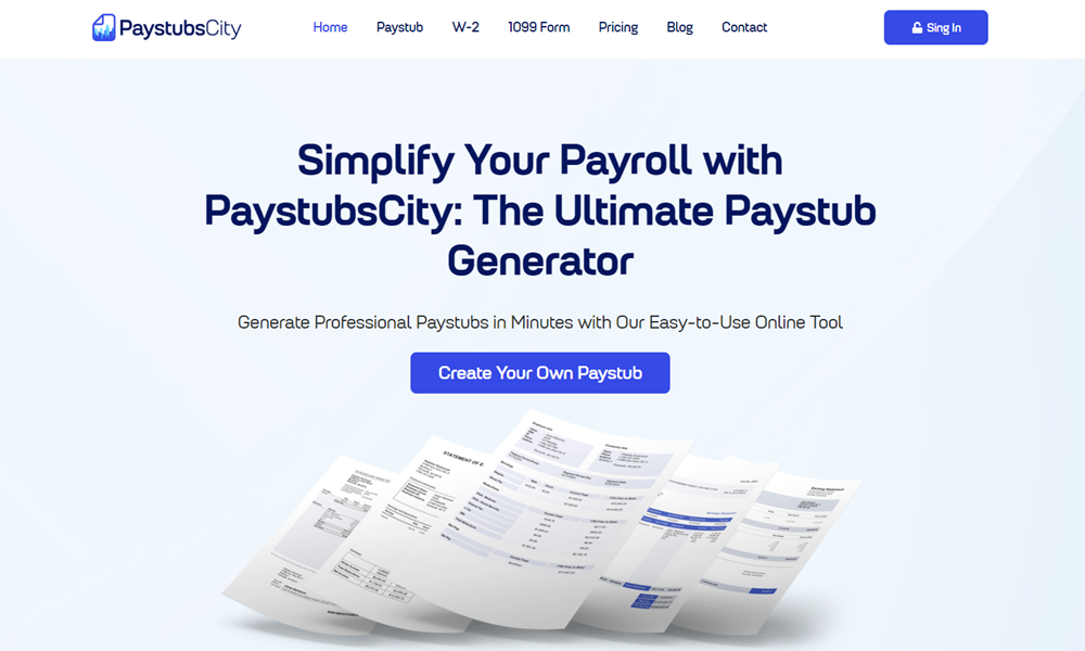 Paystubs City: The Ultimate Paystub Generator