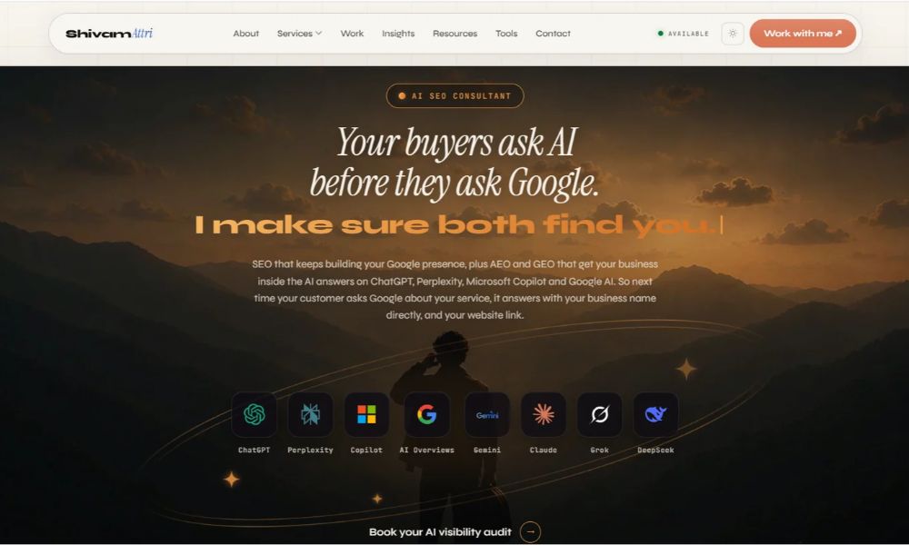 Shivam Attri - International AI SEO & AEO Consultant