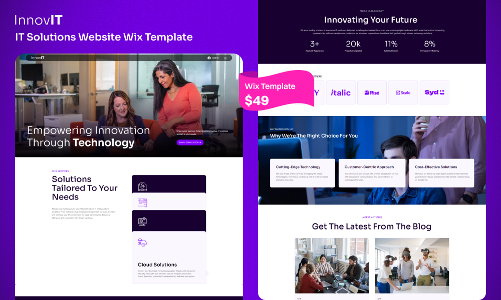 Innovit Wix Template