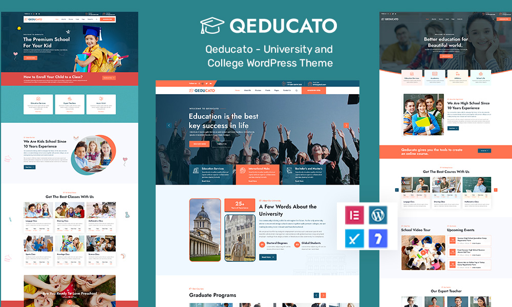 Qeducato - University and College WordPress Theme