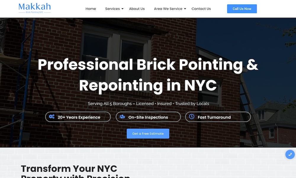 Brick Pointing NYC