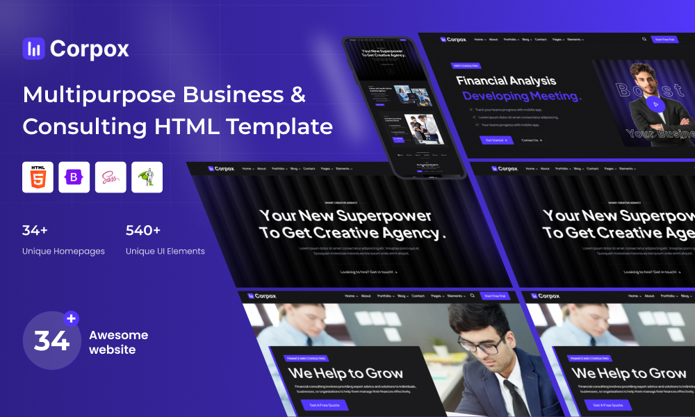 Corpox - Business Consulting Bootstrap 5 HTML Template