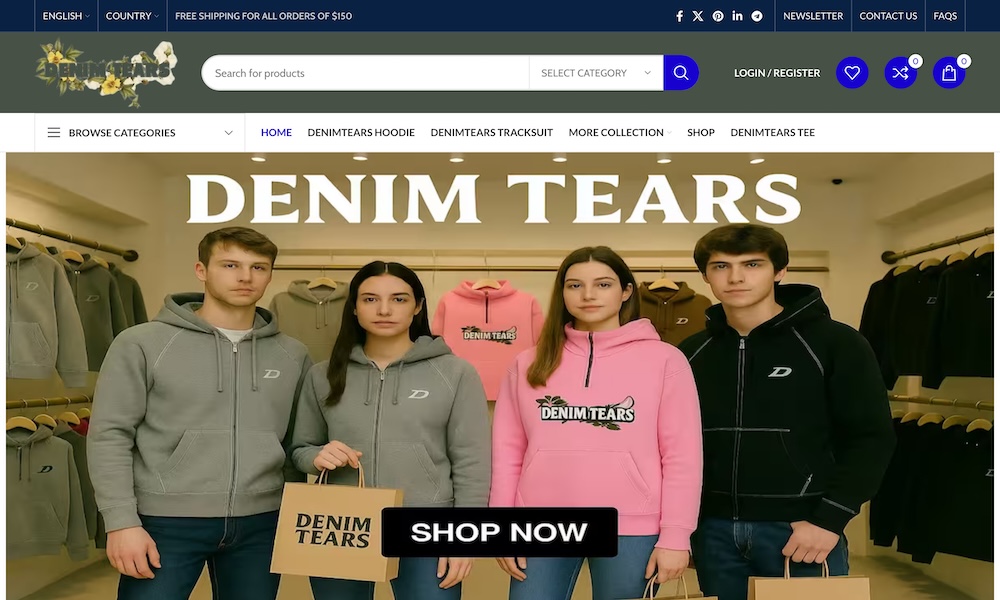 denimtears hoodie