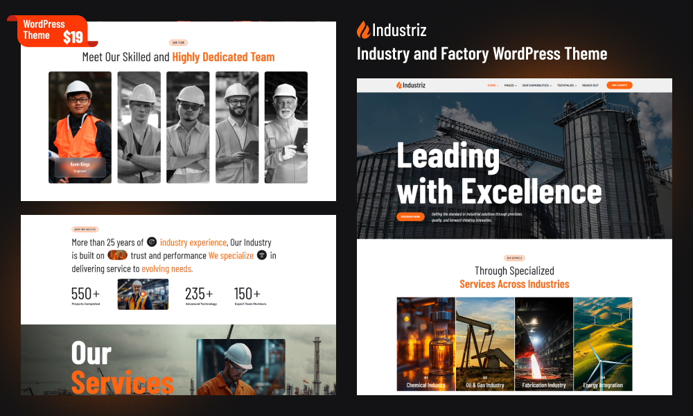 Industriz WordPress Theme