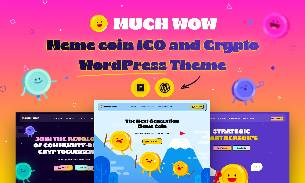 MuchWow - Meme coin ICO and Crypto WordPress Theme