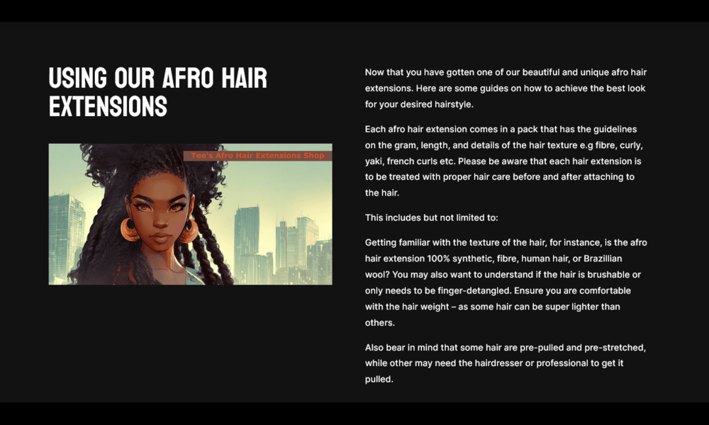 Tee's Afro Hair Extensions