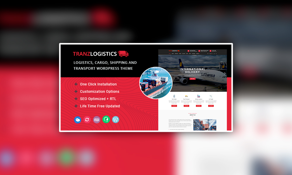 Tranzlogistics - Logistics & Cargo Shipping WordPress Theme