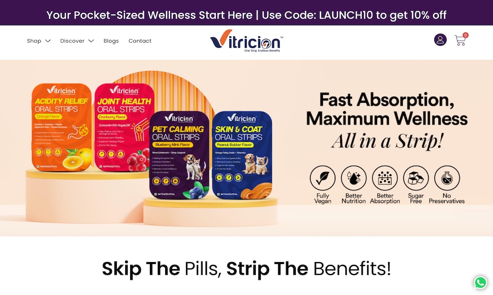 Vitricion Oral Strips