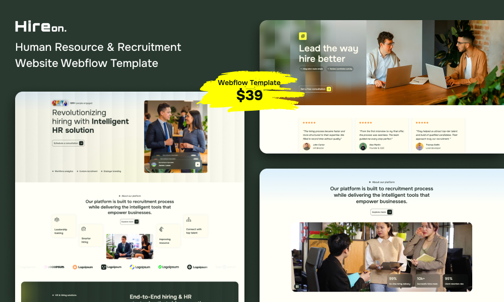Hireon Webflow Template