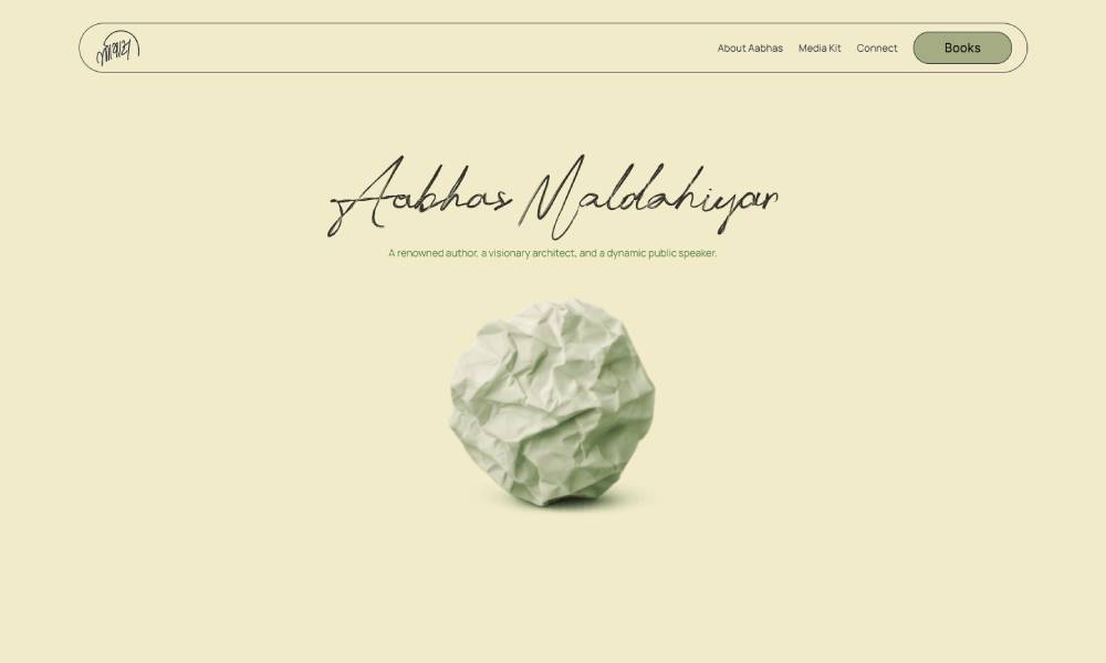 Aabhas - An Author's Website